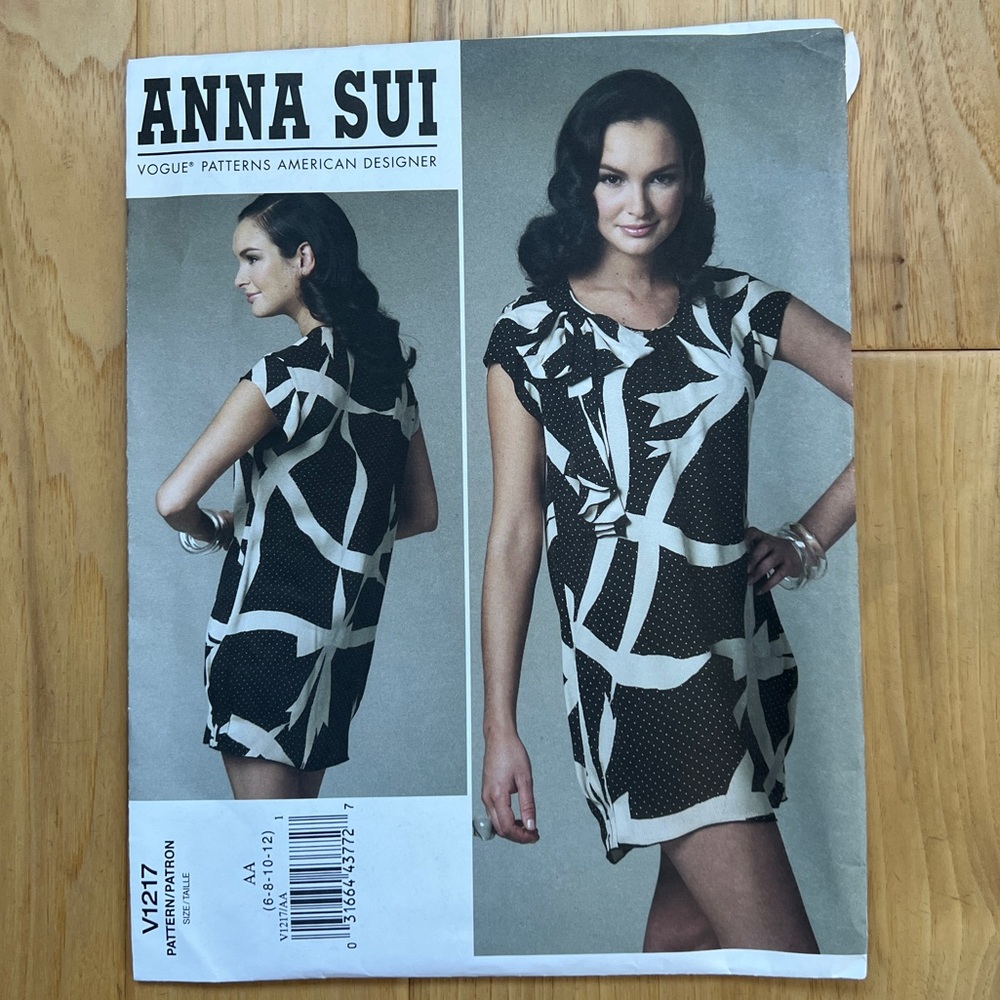 Vogue 1217, Anna Sui Dress and Slip Pattern